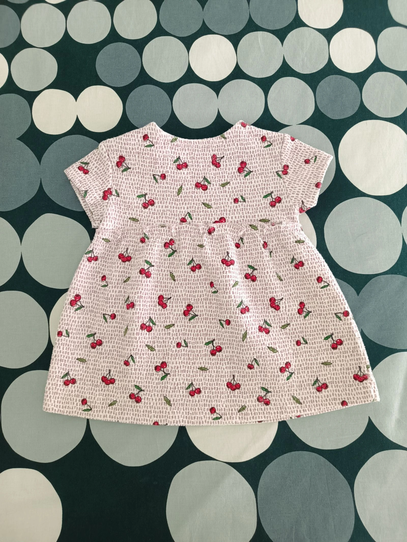 Vestido | Robe Zara 3‑6 meses - Lilás con Cerezas 🍒 – photo 2